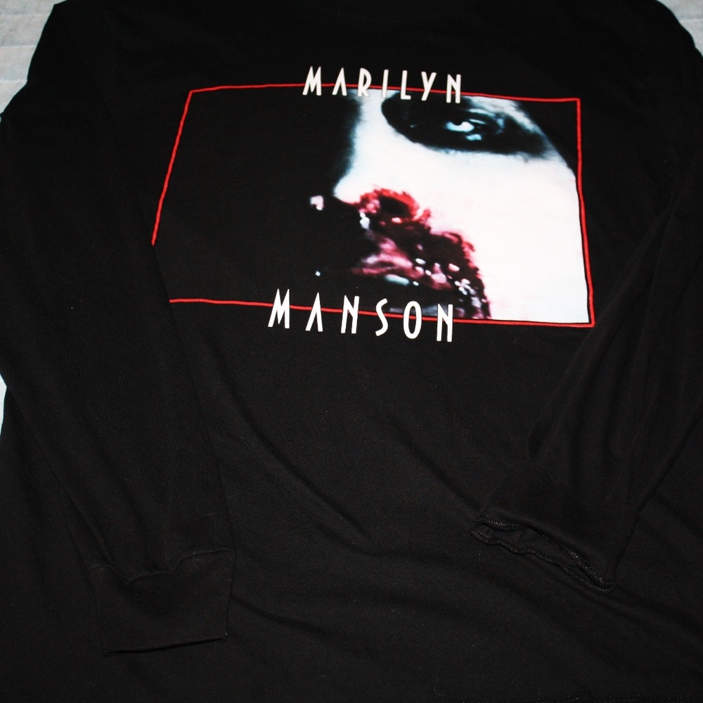 Rare Marilyn Manson Saint Tee L Longsleeve